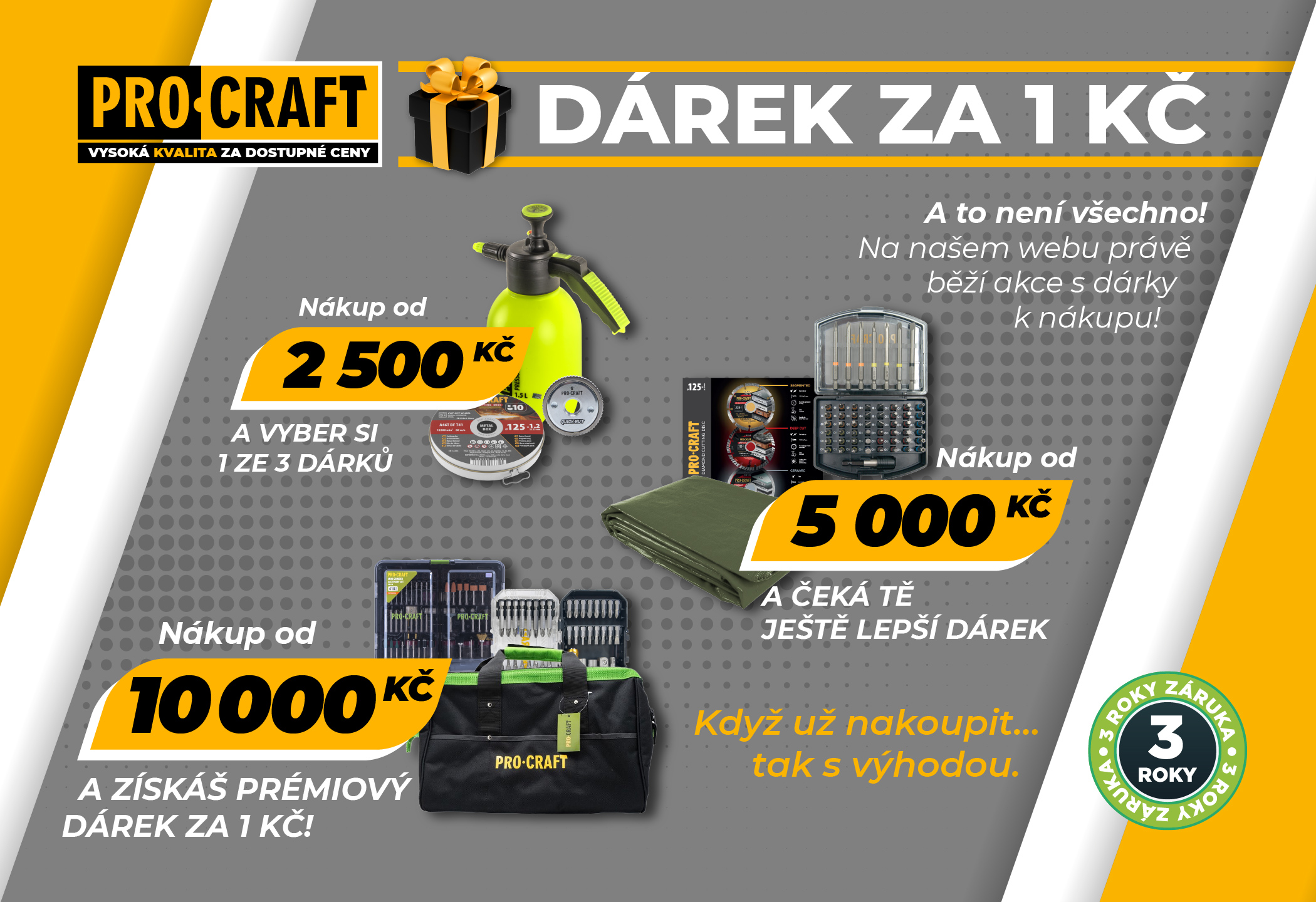 Získejte dárek k nákupu – prémiový dárek už za 1 Kč