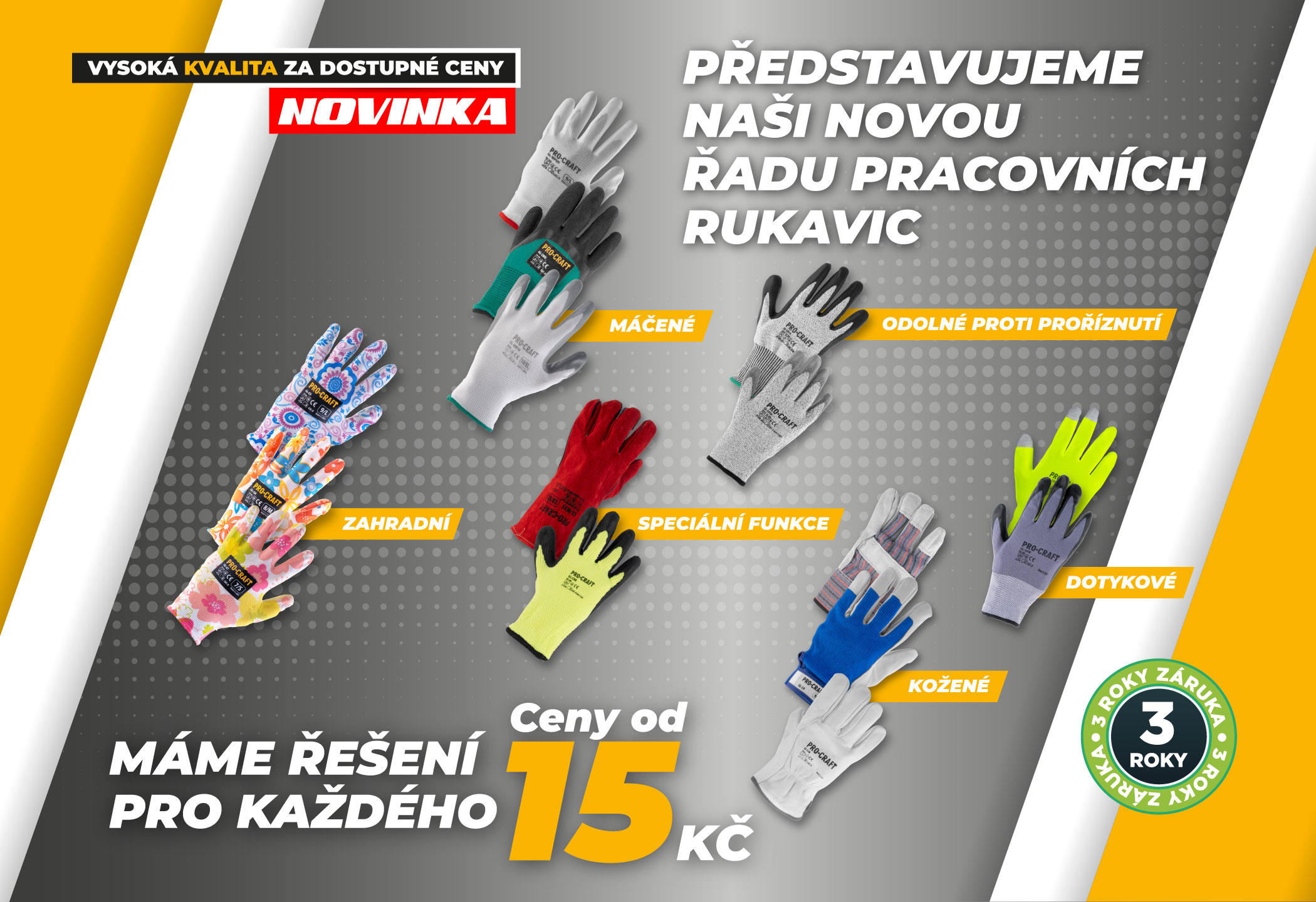 Pracovní rukavice Procraft – Ochrana, komfort a špičková kvalita