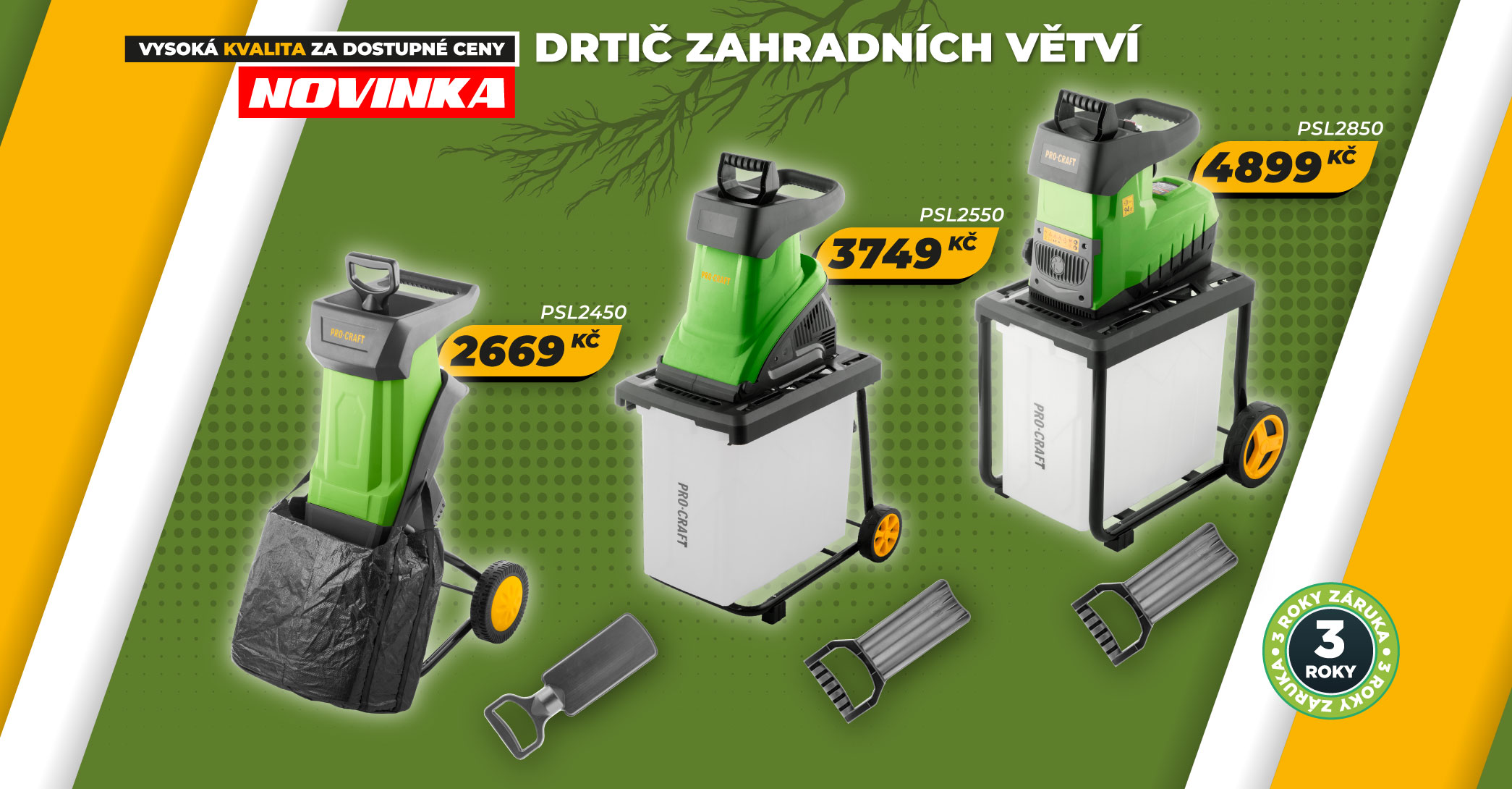 nové drtiče větvi
